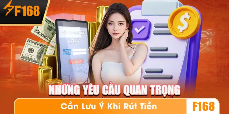 Những yếu tố cần lưu ý khi thực hiện rút tiền F168